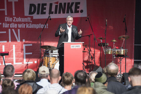Wahlkampfveranstaltung der LINKEN in Berlin