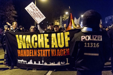 Nazidemo in Marzahn, Berlin