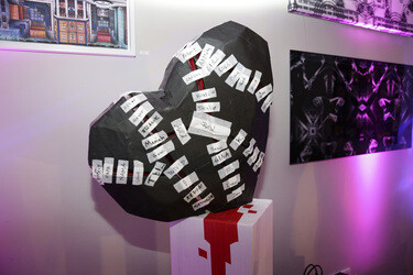 Charity-Event zur Versteigerung von Doreen Steinerts Herz, Berlin