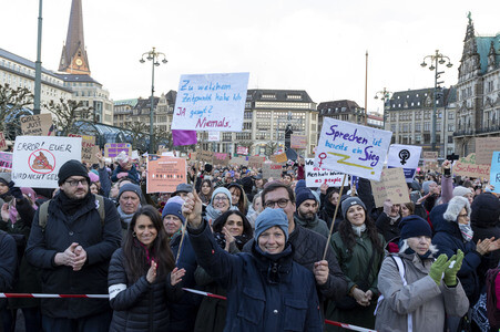 Demonstration gegen sexualisierte Gewalt in Hamburg