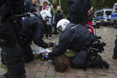 Hausbesetzer-Demo auf St. Pauli, Hamburg
