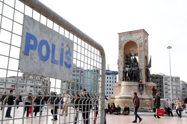 Absperrung des Taksim Platzes, Istanbul