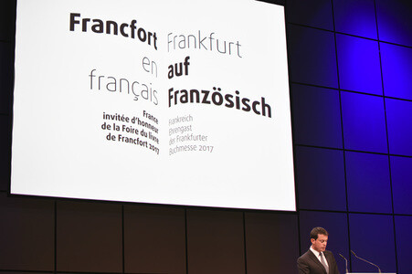Ehrengast Frankreich Pressekonferenz auf der Frankfurter Buchmesse 2016