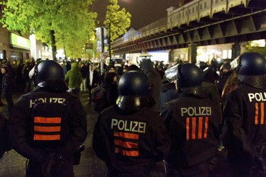 Demonstration am Oranienplatz, Berlin