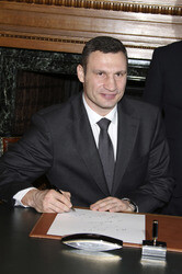 Vitali Klitschko im Rathaus Hamburg