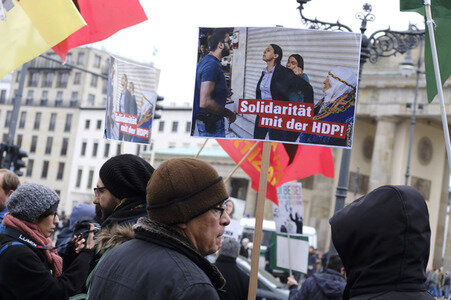 Kurden Demonstration in Berlin