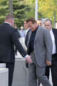 Arnold Schwarzenegger Pressekonferenz in Madrid
