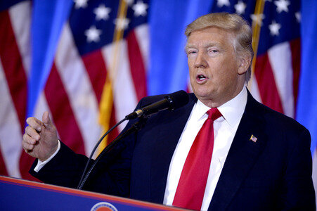 Donald Trump Pressekonferenz in New York