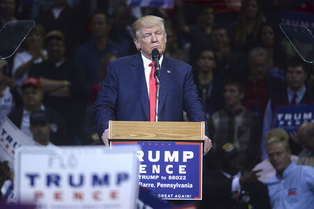 Donald Trump Wahlkampfveranstaltung in Wilkes-Barre