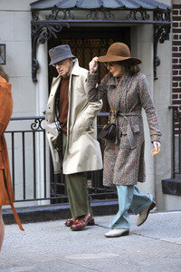 Woody Allen bei Dreharbeiten in New York
