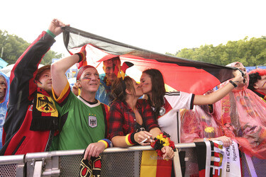 WM-Fanmeile beim Spiel Deutschland gegen USA, Berlin