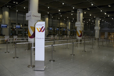 Flughafen Düsseldorf nach Flugzeugunglück