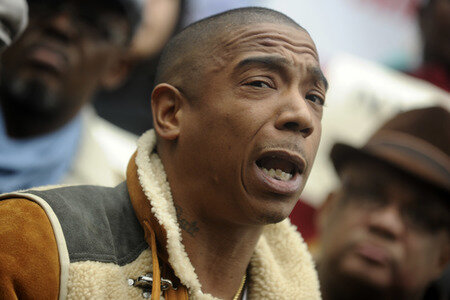 Protestaktion mit Ja Rule gegen die NYCHA in New York