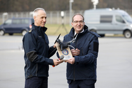 Indienststellung der Drohnenabwehreinheit der Bundespolizei in Ahrensfelde