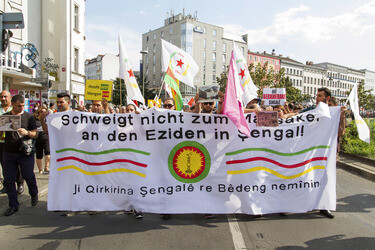 Demonstration der Jesiden, Berlin