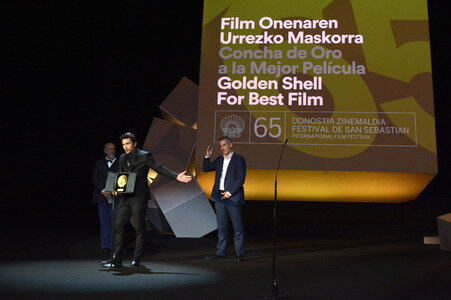 Preisverleihung auf dem San Sebastian Film Festival 2017