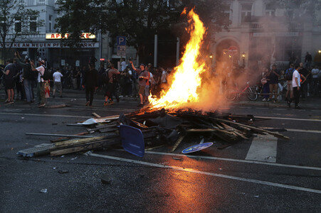 G20 Demonstration und Ausschreitungen im Schanzenviertel in Hamburg