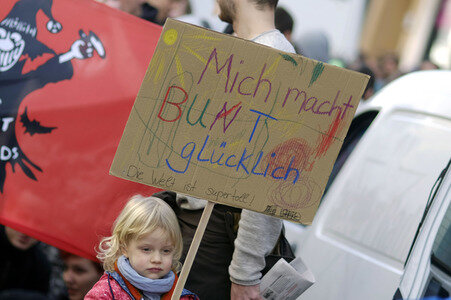 Demonstration 'Solidarität statt rechter Hetze' in Berlin