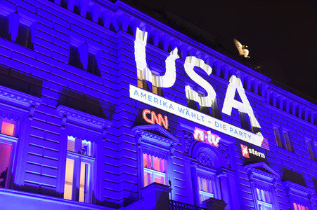 Wahlparty zur US-Wahlnacht 2016 in Berlin