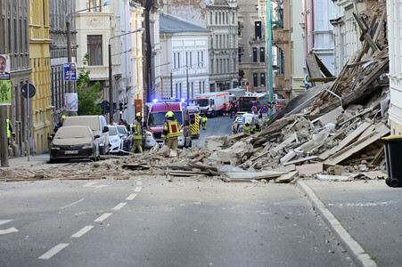 Einsturz eines Mehrfamilienhauses in Görlitz