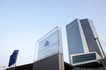 Die Europäische Zentralbank in Frankfurt