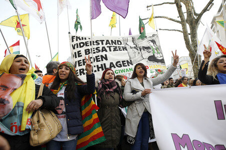 Kurden-Demo in Köln