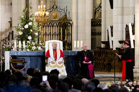 Papst Leo XIV. in der Kathedrale St. Maria von Almudena in Madrid
