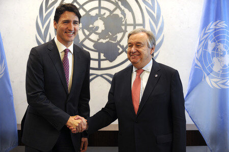 Justin Trudeau  bei der UN in New York