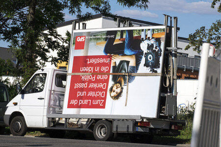 Bundestagswahlkampf-Plakate in Berlin