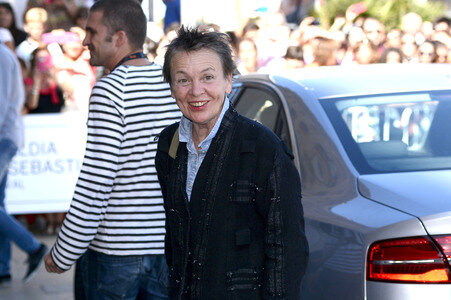 Ankunft von Laurie Anderson, San Sebastian Film Festival 2015