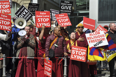 Dalai Lama Gegendemonstration, Frankfurt