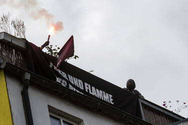 Hausbesetzer-Demo auf St. Pauli, Hamburg