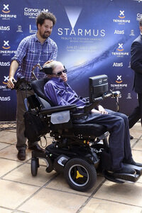 Stephen Hawking Pressetermin auf Teneriffa