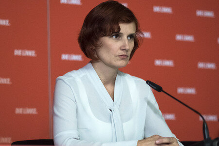 Pressekonferenz der LINKEN in Berlin