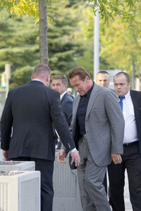 Arnold Schwarzenegger Pressekonferenz in Madrid