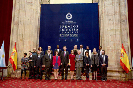 Emfpang zur Verleihung der Princess of Asturias Awards 2015 in Oviedo