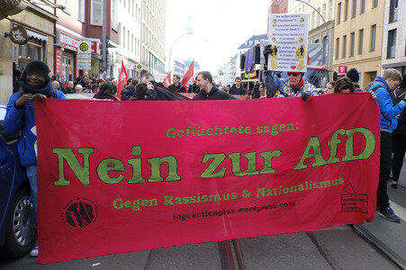 Demonstration 'Solidarität statt rechter Hetze' in Berlin