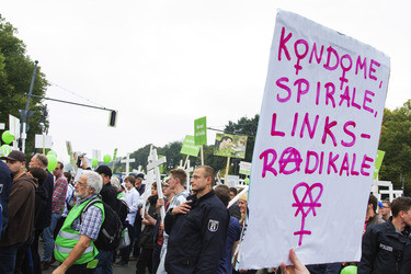 Gegendemonstration zum 'Marsch für das Leben', Berlin