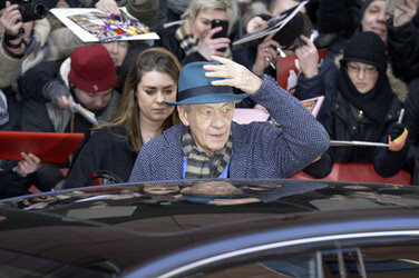 'Mr. Holmes' Pressekonferenz Abfahrt, Berlinale 2015
