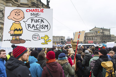 No Pegida Demonstration, Dresden