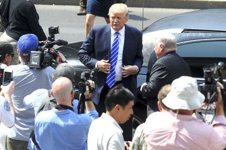 Donald Trump am Manhattan Supreme Court in New York