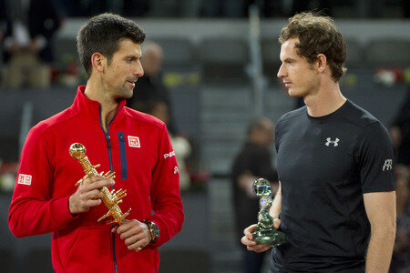 Tennis Match Novak Djokovic vs Andy Murray in Madrid
