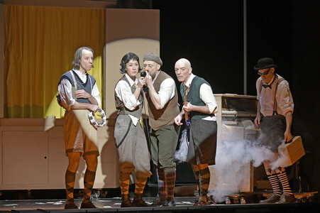 Theaterprobe 'Erich und die Detektive' in Berlin