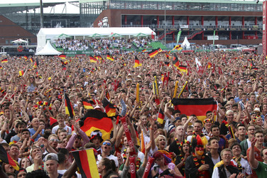 WM-Fanfest beim Spiel Deutschland gegen Frankreich, Hamburg