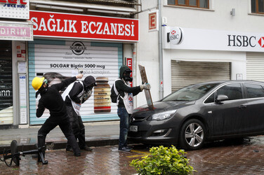 Maidemonstration in Istanbul