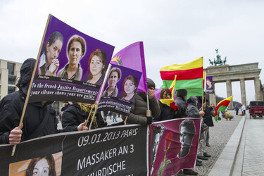 Kurden Demonstration, Berlin