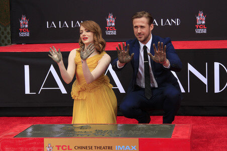 Hand and Footprint Ceremony mit Emma Stone und Ryan Gossling in Los Angeles
