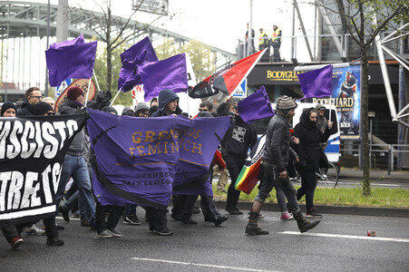 Demonstrationen gegen den AfD Bundesparteitag in Köln