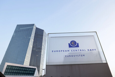 Die Europäische Zentralbank in Frankfurt