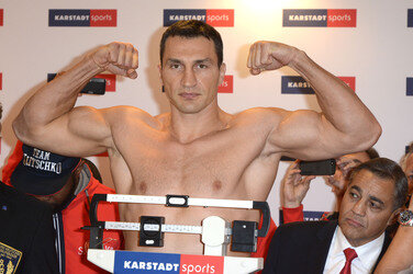 Wiegen zum Kampf Klitschko vs. Leapi, Mülheim an der Ruhr